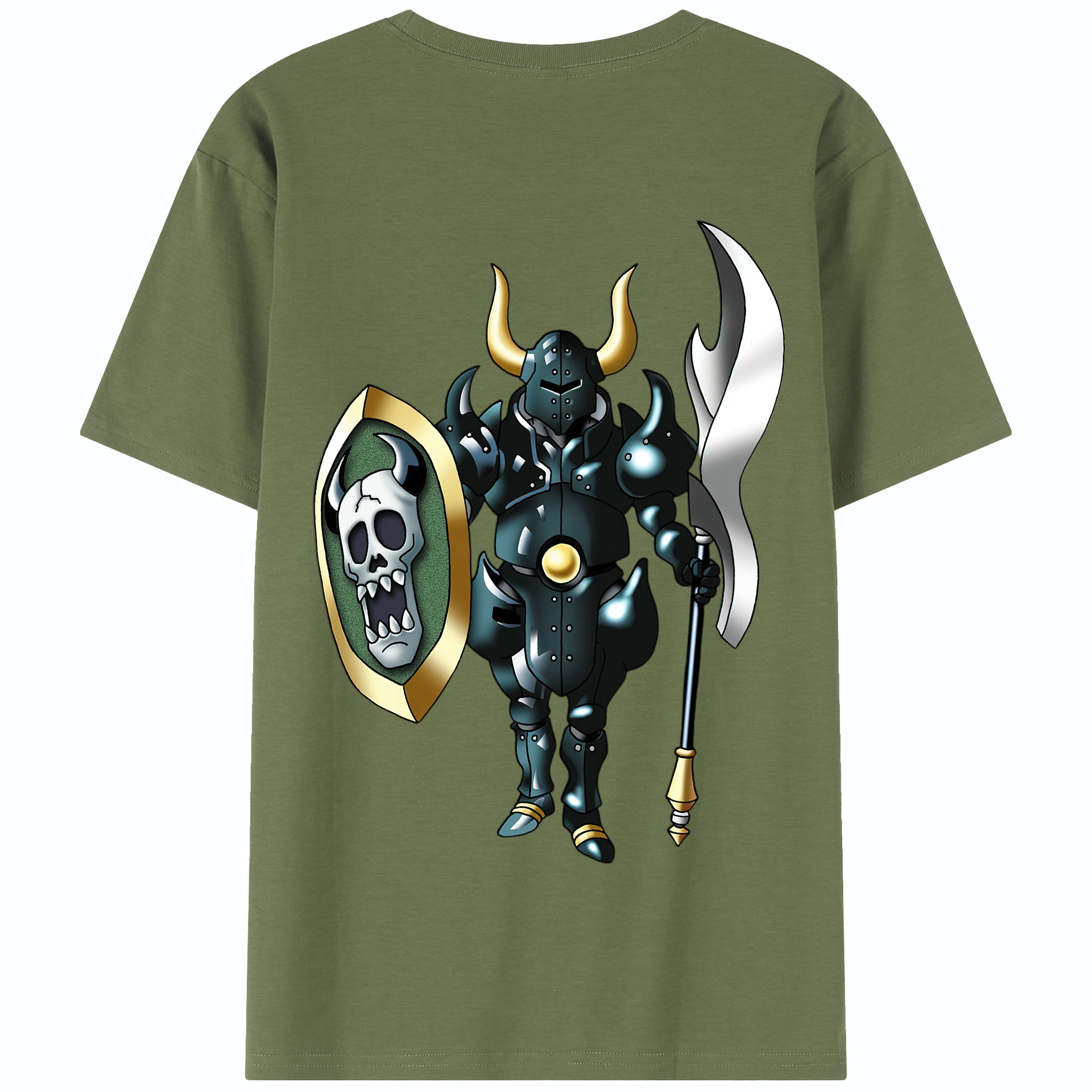 （画像用） ドラゴンクエスト Doragon Kuesuto Dragon Quest 綿100％半袖Tシャツ（背面プリント）